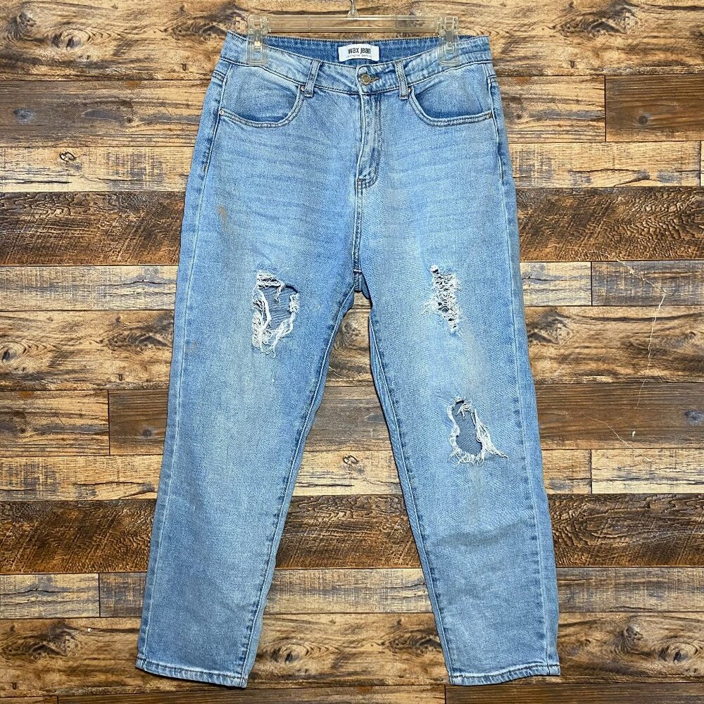 Wax Jean Distressed Denim Size 11
